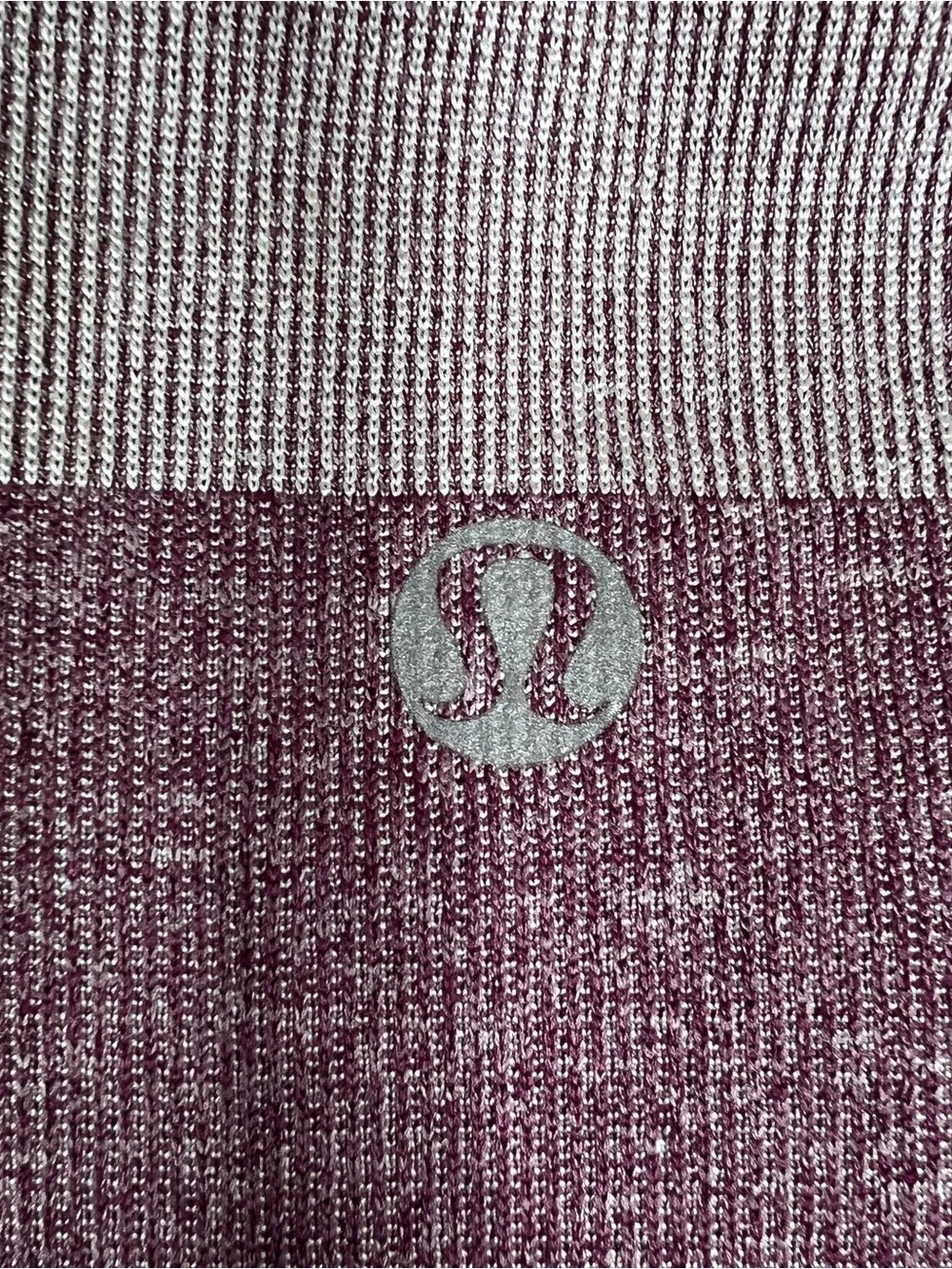 lululemon athletica Purple Striped Short-Sleeve Tee